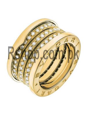 Bvlgari Yellow Gold Diamond B.Zero1 Ring Price in Pakistan