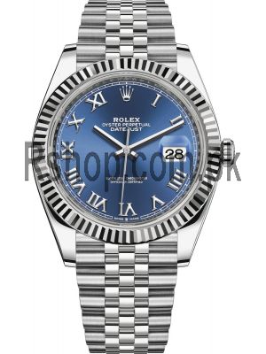 Rolex Datejust 41mm Stainless Steel Blue Roman Jubilee Swiss Watch Price in Pakistan