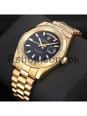 Rolex Oyster Perpetual Day-Date Black Dial Watch Price in Pakistan