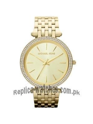 Michael Kors Darci Glitz Gold Dial Pave Bezel Ladies Watch Price in Pakistan