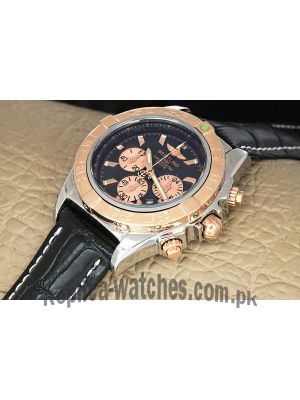 Breitling Chronomat Two Tone Black Dial Watch Price in Pakistan