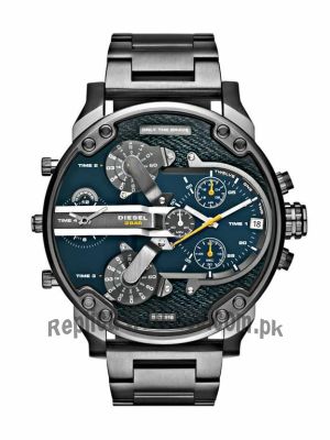 Diesel Men's DZ7331 The Daddies Series Analog Display Analog Quartz Black Watch Price in Pakistan