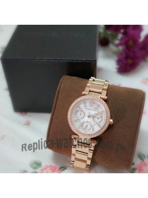 Michael Kors Parker Rose Gold Chronograph Watch  Price in Pakistan