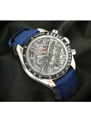 Omega Speedmaster  Grey Side of the Moon Meteorite Blue Strap Watch Price in Pakistan