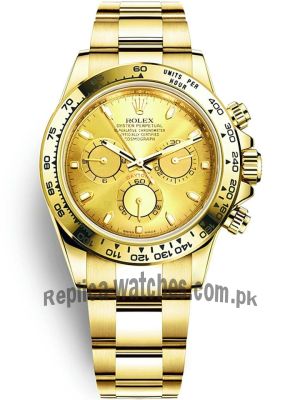 Rolex Cosmograph Daytona Yellow Gold Champagne Dial Watch 116508 Price in Pakistan