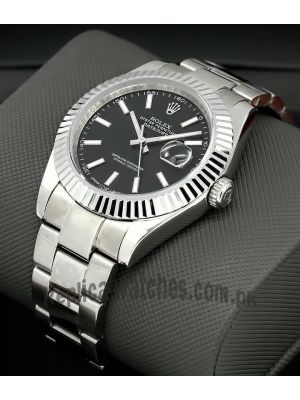Rolex Datejust Rolesor 41  Black Dial Watch Price in Pakistan