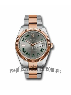 Rolex Datejust Green Roman Numeral Men's Watch Price in Pakistan