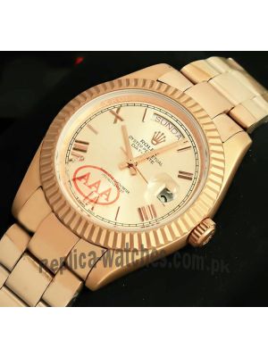 Rolex Day-Date Rose Gold Titanium Watch  (2021) Price in Pakistan