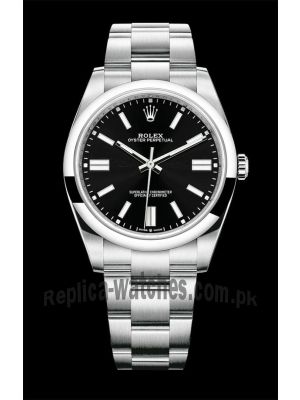 Rolex Oyster Perpetual Black Dial Watch Price in Pakistan