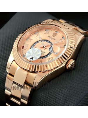 Rolex Sky Dweller Everose Gold Mens Watch Price in Pakistan