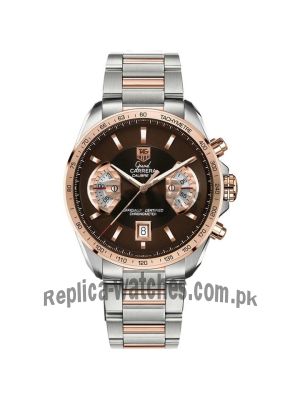 Tag Heuer Grand Carrera Calibre 17 Brown Dial-Stainless Steel Watch Price in Pakistan