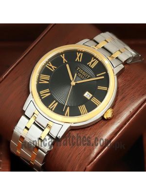 Tissot T-Classic Two Tone Black Dial Watch Price in Pakistan