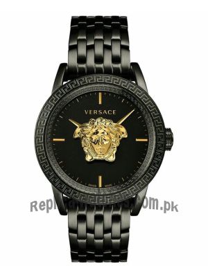 Versace Men's Swiss Palazzo Empire Black Ion-Plated Stainless Steel  Watch Price in Pakistan