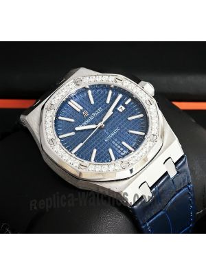 Audemars Piguet Royal Oak Blue Dial Diamond Bezel Watch Price in Pakistan
