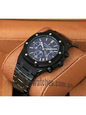 Audemars Piguet Royal Oak Chronograph Blue DIal Black Watch Price in Pakistan