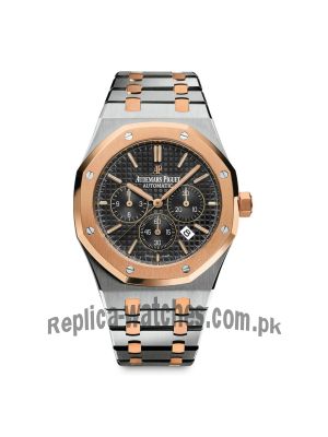 Audemars Piguet Royal Oak Chronograph Two Tone Black Dial Watch Price in Pakistan