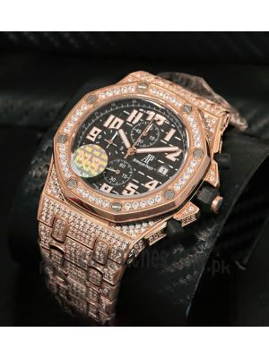 Audemars Piguet Royal Oak Offshore Pink Gold Diamond Men's Watch  Price in Pakistan