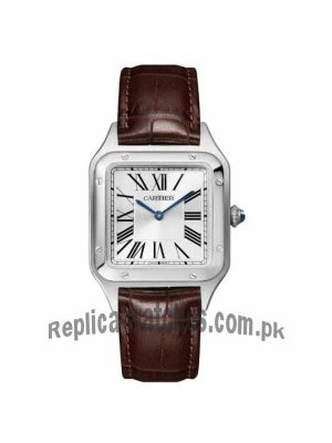 Cartier Santos Dumont Brown Strap Watch Price in Pakistan