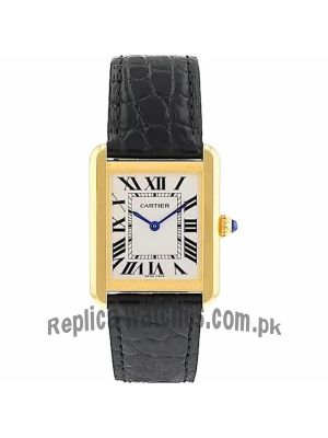 Cartier Tank Solo Leather Straps Watch