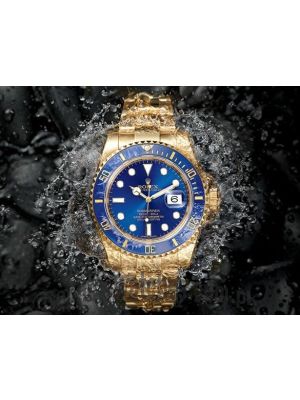 New Rolex Submariner (The Diver's Watch) Gold with Blue Dial watch Price in Pakistan