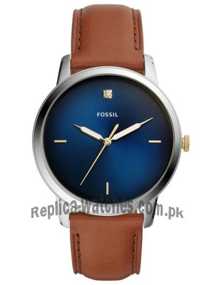 Fossil Minimalist Carbon Series Three-Hand Luggage Leather Watch FS5499   (Same as Original) Price in Pakistan