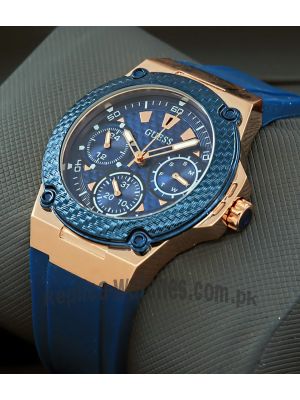 Guess Legacy Blue Dial Blue Silicone Ladies Watch Price in Pakistan