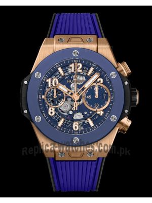 Hublot Big Bang Unico King Gold Blue Watch Price in Pakistan