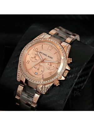 Michael Kors Blair Chronograph Rose Dial Ladies Watch Price in Pakistan