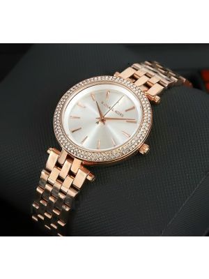Michael Kors MK3431 Rose Gold Tone Silver Dial Watch Price in Pakistan