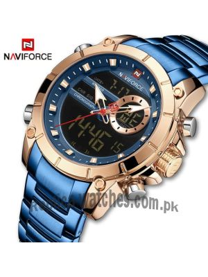 NAVIFORCE NF9163 Stainless Steel Dual Time Wrist Watch Price in Pakistan