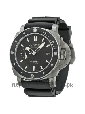Panerai Luminar Submersible 1950 Amagnetic Black Dial Black Rubber Men's Watch Price in Pakistan