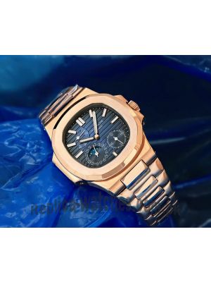 Patek Philippe Nautilus Blue Dial Rose Gold Watch Price in Pakistan