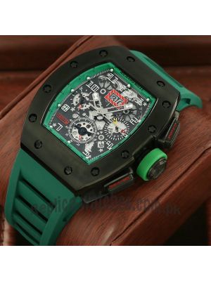 Richard Mille Felipe Massa RM011Green Watch Price in Pakistan