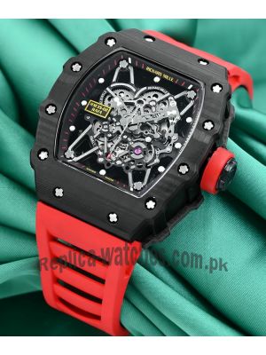 Richard Mille Men's RM 35-02 Carbon TPT Red Straps Watch Price in Pakistan