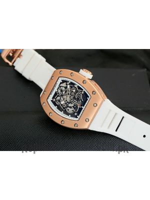 Richard Mille Tourbillon White Strap Watch Price in Pakistan