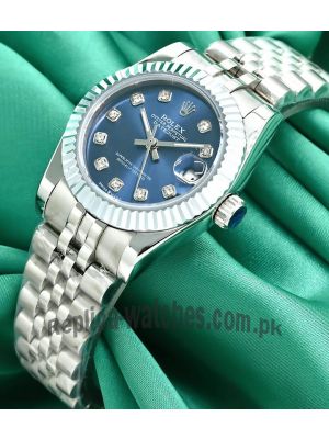 Rolex Datejust 31mm Blue Diamond Dial Women's Watch Price in Pakistan