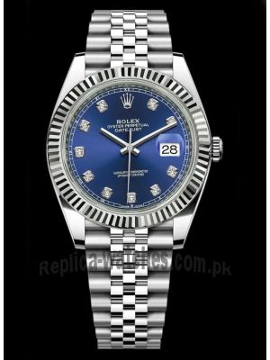Rolex Datejust 36mm Blue Diamond Dial Jubilee Bracelet Watch Price in Pakistan