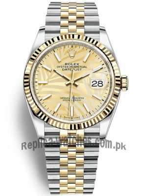 Rolex Datejust 41 Champagne Palm Motif Dial Watch  (2022) Price in Pakistan