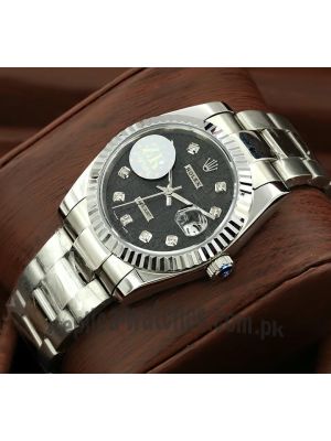 Rolex Datejust Black Computer Dial Watch Price in Pakistan