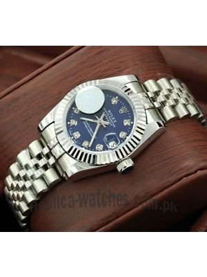 Rolex Datejust Blue Diamond Dial Watch Price in Pakistan