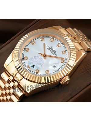 Rolex Datejust Silver Dial Everose Gold Watch Price in Pakistan