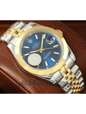 Rolex Datejust Two-Tone Blue Dial Swiss Watch Price in Pakistan