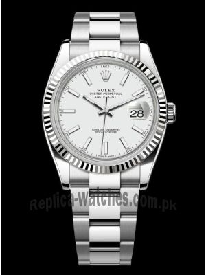 Rolex Datejust White Dial Oyster Watch Price in Pakistan