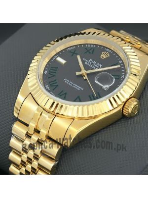 Rolex Datejust  Yellow Gold Slate Roman Dial Watch Price in Pakistan