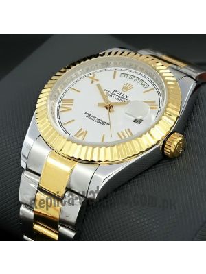 Rolex Day-Date 40 Two Tone Oyster Bracelet Watch Price in Pakistan