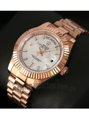 Rolex Day Date 40 President Rose Gold Watch Price in Pakistan