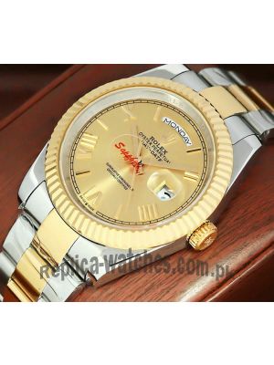 Rolex Day-Date  Roman Dial Two Tone Watch 2021 Price in Pakistan
