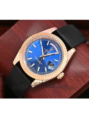 Rolex Day Date Blue Dial Watch Price in Pakistan