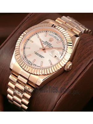 Rolex Day Date President Rose Gold Watch Price in Pakistan