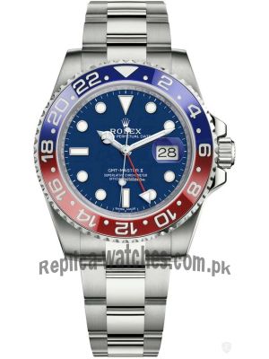 Rolex GMT Master II  Pepsi Bezel Blue Dial Watch Price in Pakistan